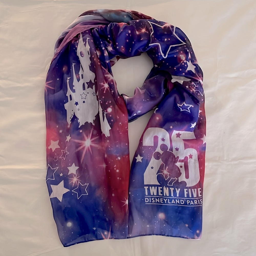 DISNEYLAND PARIS 25th Anniversary Scarf